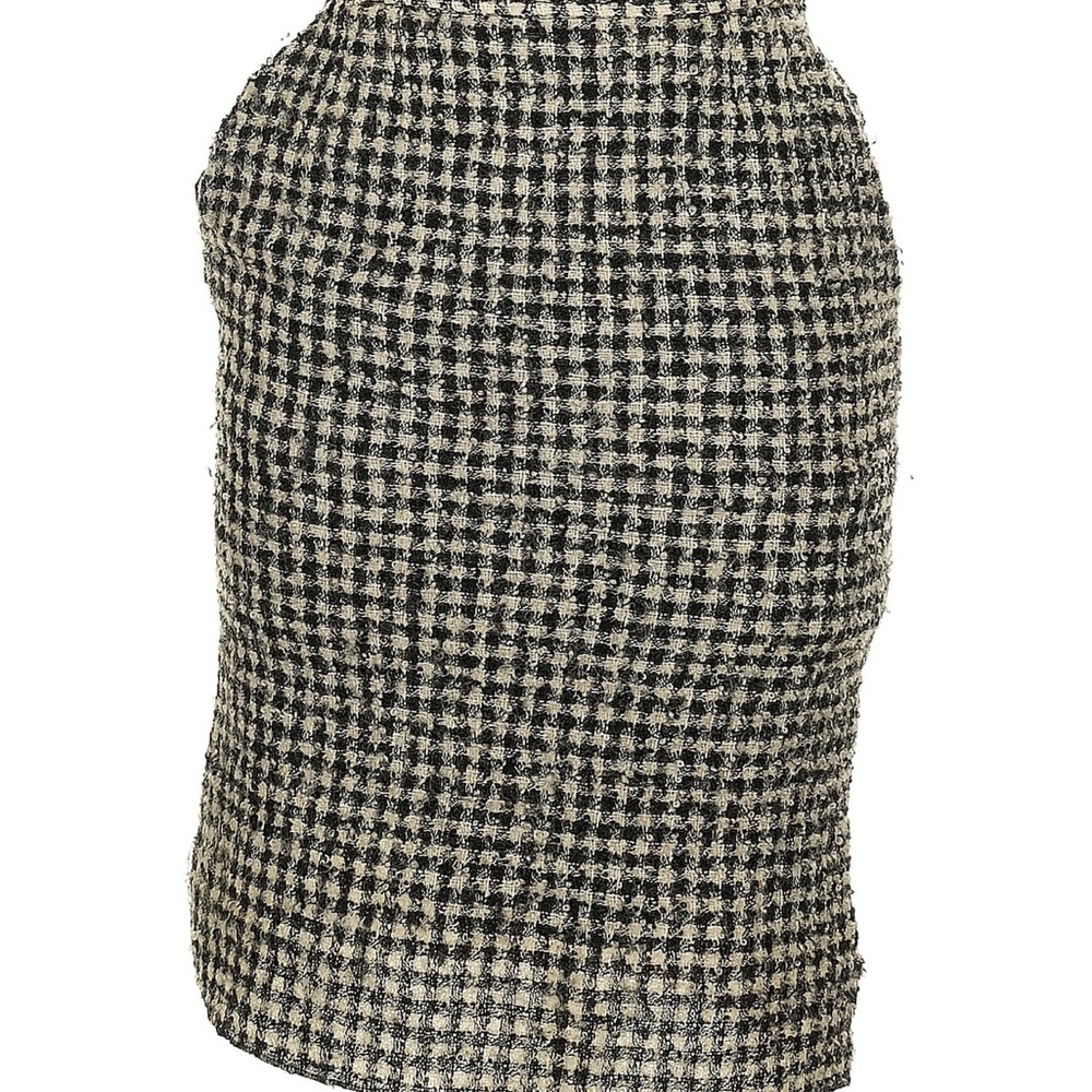 Yves Saint Laurent Black and White Pencil Skirt